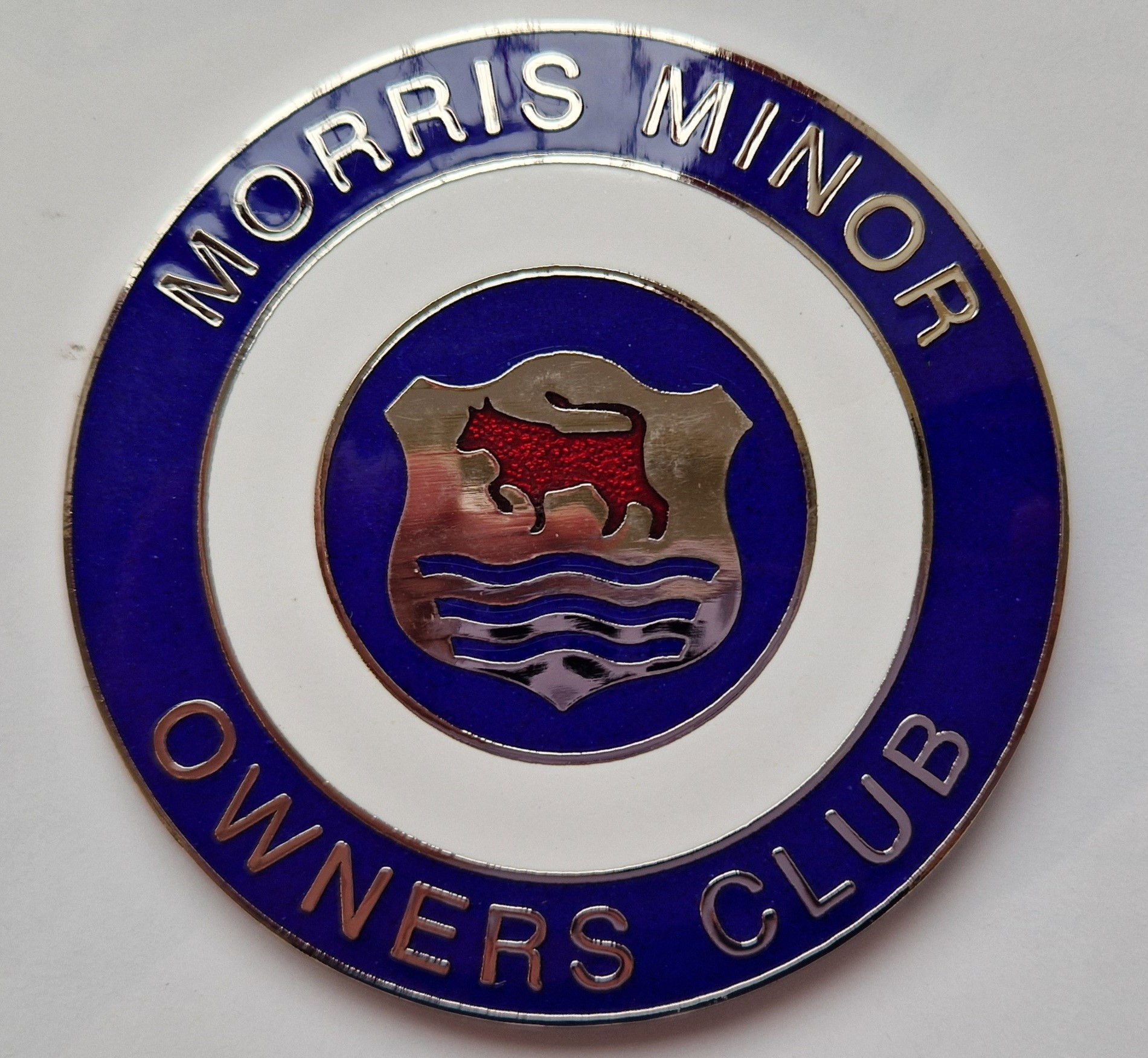 Blue Enamelled Grille Badge with Club Logo